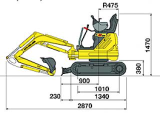 Mini bageri New Holland E9SR