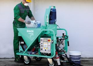 Strojevi za prskanje i transport morta Imer Koine Dual