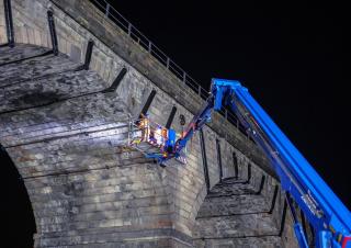 Teleksopska podizna platforma Teleskopske dizalice sa granom montirane na kamion Bronto Skylift S78XDT