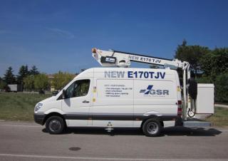 Teleksopska podizna platforma Teleskopske dizalice sa granom montirane na kamion GSR E170TJV Compact 