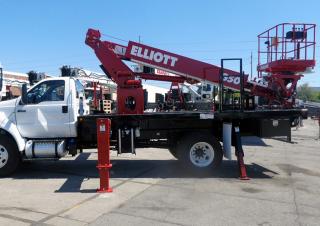 Teleksopska podizna platforma Teleskopske dizalice sa granom montirane na kamion Elliott Equipment G50F HiReach