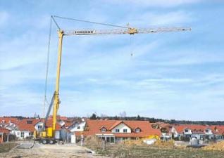 Toranjski kranovi - Grana kolica - Okretanje na dnu Liebherr 13 HM
