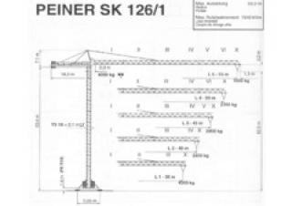 Toranjski kranovi - Grana kolica - Okretna na vrhu Terex Peiner SK 126/1-Fs-TS 19.1