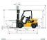 Caterpillar DP20N Dimenzije i veličina