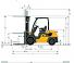 Caterpillar DP30N Dimenzije i veličina