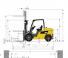 Caterpillar DP40N Dimenzije i veličina