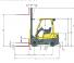 Hyster H1.8FT Dimenzije i veličina