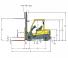 Hyster H3.0FT Dimenzije i veličina