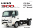Kamioni Krute šasije Hino 300 616 IFS 4x2