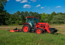 4WD traktori Kioti RX7340 Powerschuttle Cab