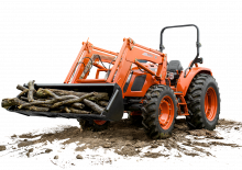 4WD traktori Kioti RX7340 Powerschuttle
