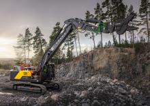 Bageri gusjeničari Volvo EC300 Straight Boom NL
