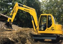 Bageri gusjeničari Komatsu PC75-1