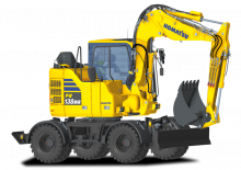 Bageri na kotačima Komatsu PW138MR-11E0