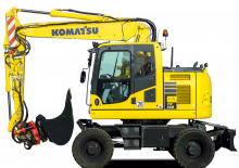 Bageri na kotačima Komatsu PW150-1
