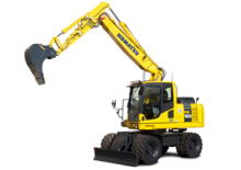 Bageri na kotačima Komatsu PW160-8