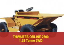 Damperi na kotačima Thwaites Orline 2500 DR