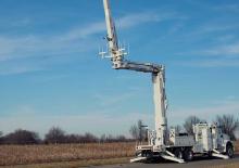Dizala sa zglobnom granom montirana na prikolicu Altec AN50E-E80