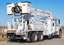 Dizala sa zglobnom granom montirana na prikolicu Altec AN50OC-E80