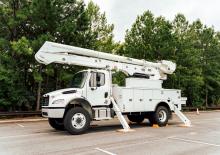 Dizala sa zglobnom granom montirana na prikolicu Altec AN55E-OC+