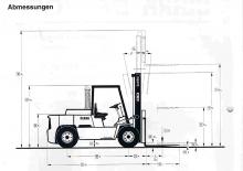 Dizelski viljuškari Clark DPH 75