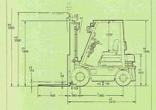 Dizelski viljuškari Komatsu FD 15 T-15