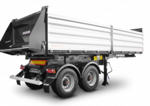 Kiper prikolice / Kiper Poluprikolice Schwarzmüller 2-axle 3-way tipper semitrailer - building site