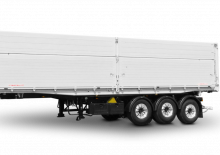 Kiper prikolice / Kiper Poluprikolice Schwarzmüller 3-axle large-scale aluminium hollow profile tipper semitrailer for (un)loading and tipping to the left or rear