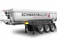 Kiper prikolice / Kiper Poluprikolice Schwarzmüller 3-axle steel segment tipper semitrailer