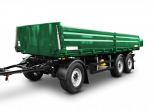 Kiper prikolice / Kiper prikolice Schwarzmüller 3-axle 3-way tipper trailer - building site