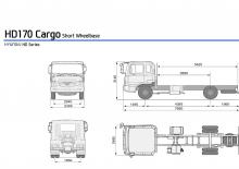 Krute šasije Hyundai Commercial Vehicles HD170 4x2 D6GA28