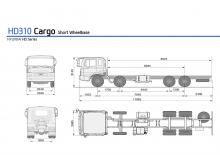 Krute šasije Hyundai Commercial Vehicles HD310 8x4 D6CA3H