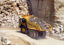 Kruti kiperi kamioni Komatsu HD405-8E0