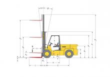 LPG viljuškari Hyster H 7.00 XL