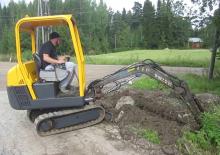 Mini bageri Volvo EC15