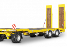 Niskopodne prikolice Schwarzmüller 3-axle low loader trailer with offset platform