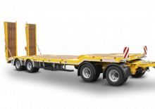 Niskopodne prikolice Schwarzmüller 4-axle low loader trailer with offset platform