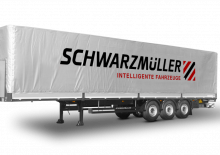 Poluprikolice sa zavjesama / ceradom Schwarzmüller 3-axle ultralight platform semitrailer - coil