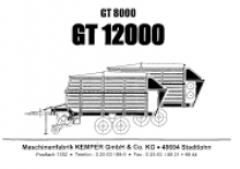 Prikolice za silažu Kemper GT 8000 S