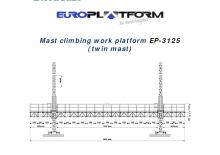 Radne kranske podizne platforme Electroelsa EP-3125