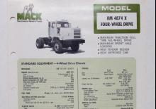 Tegljači - tegljačke jedinice Mack RM 4874 X CA49 ET477 4x2