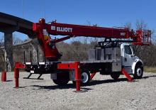 Teleskopske dizalice sa granom montirane na kamion Elliott Equipment M87 HiReach