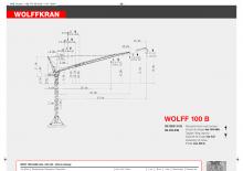 Toranj dizalice - Luffing Boom - Top-slewing Wolffkran 100 B