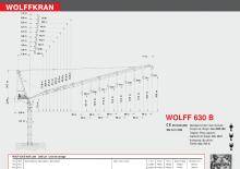 Toranj dizalice - Luffing Boom - Top-slewing Wolffkran 630 B