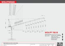 Toranj dizalice - Luffing Boom - Top-slewing Wolffkran 700 B