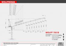 Toranj dizalice - Luffing Boom - Top-slewing Wolffkran 700 B