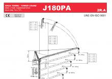Toranj dizalice - Luffing Boom - Top-slewing Jaso J180PA.2R.A