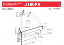 Toranj dizalice - Luffing Boom - Top-slewing Jaso J180PA.A