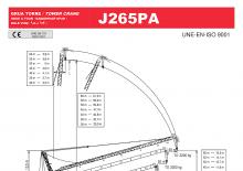 Toranj dizalice - Luffing Boom - Top-slewing Jaso J265PA