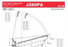 Toranj dizalice - Luffing Boom - Top-slewing Jaso J280PA24.2R